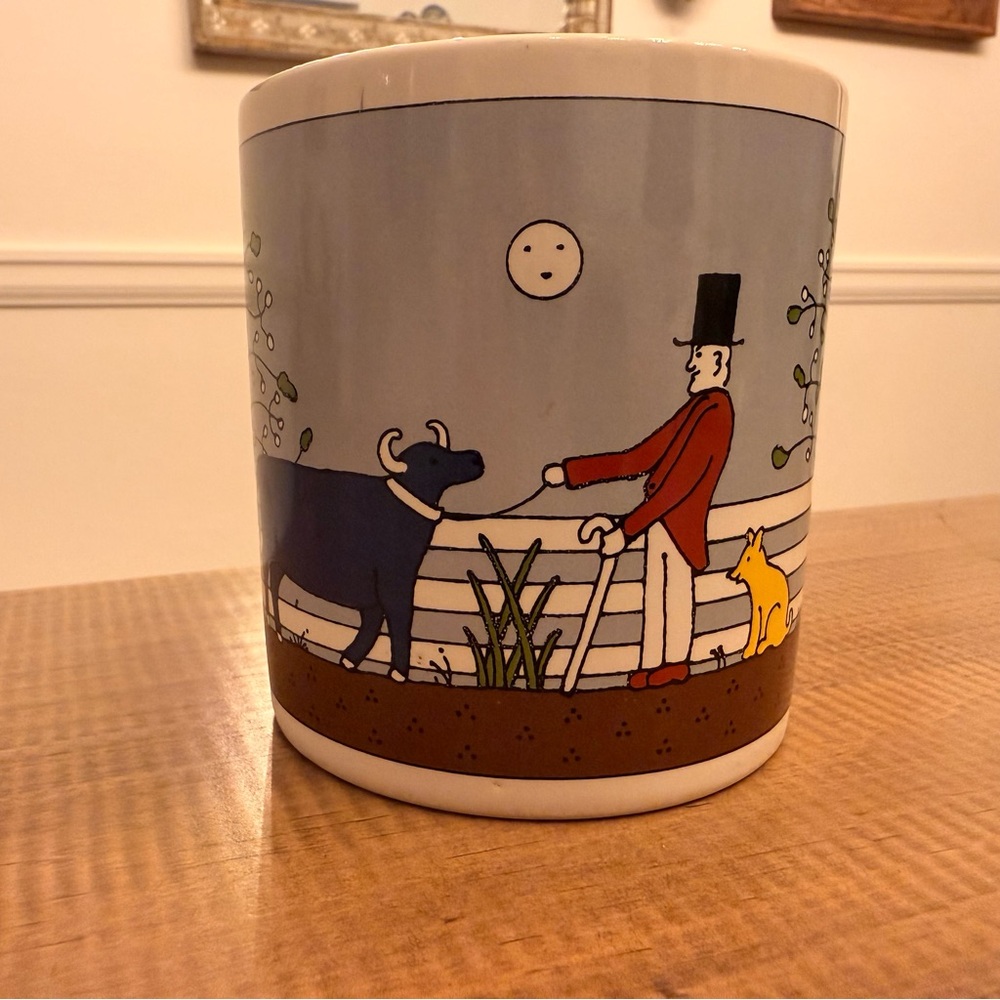 Vintage Taylor & NG 1980s San Francisco “farm prized cow” coffee mug.